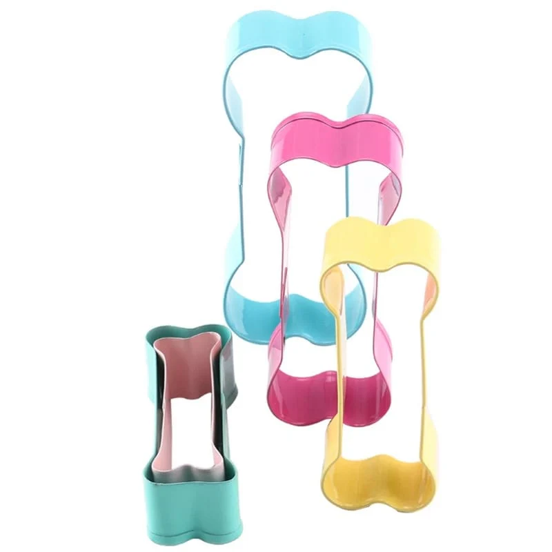 סט חותכני עוגיות צבעוני בצורת עצם - Image 3